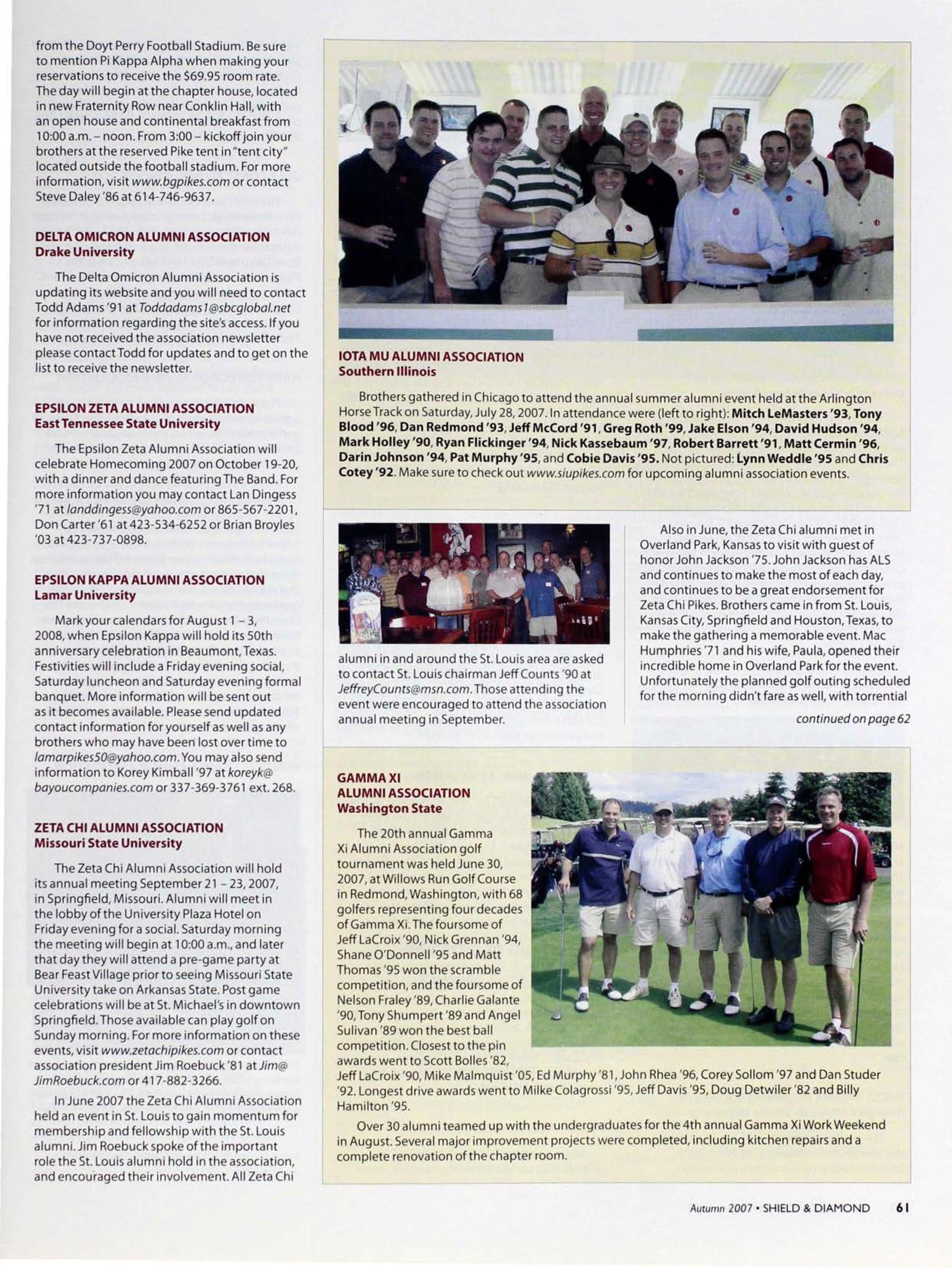 Iota Mu Alumni Association Southern Illinois